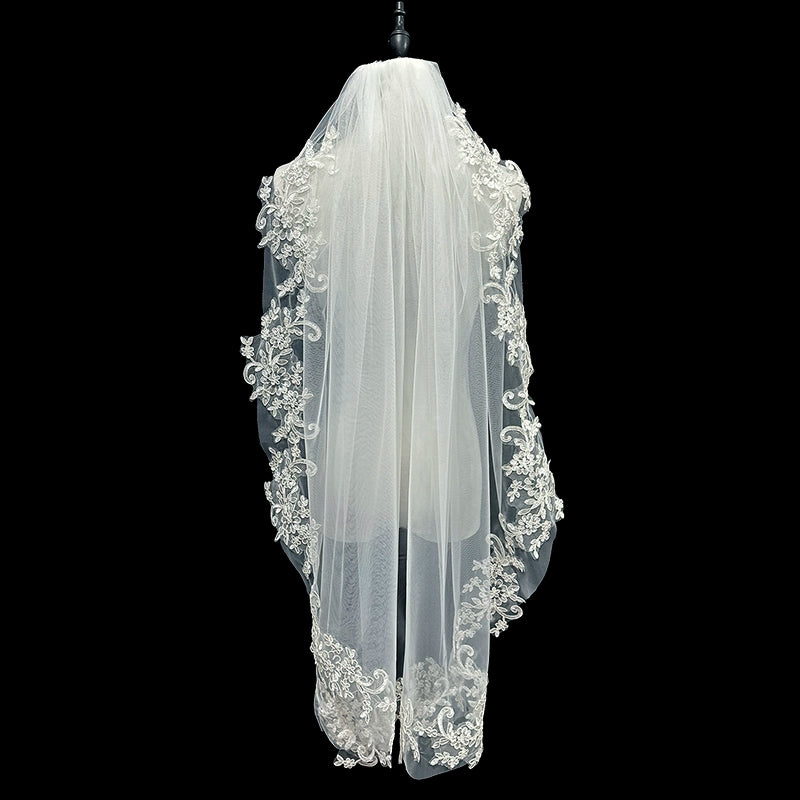 Bridal Lace Short Veil