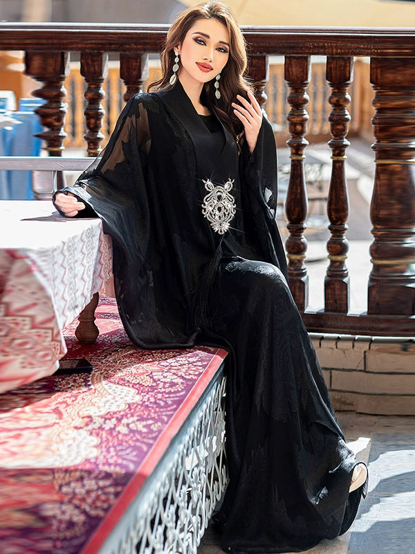 Boho Ethnic Beach Dress with Embroidery Sun?Protective Summer Skirt