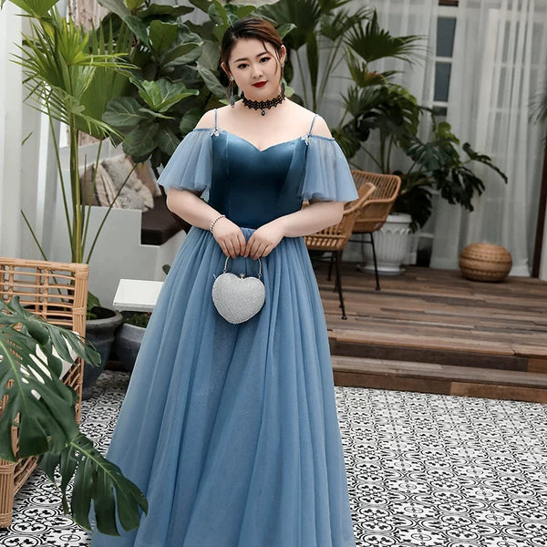 Blue Evening Cocktail Dress