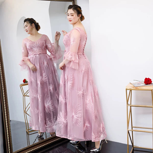 Fuchsia Bridesmaid Evening Dress