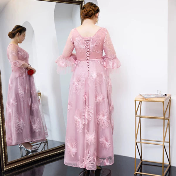 Fuchsia Bridesmaid Evening Dress