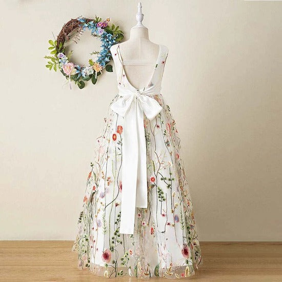 Children's Dress Sleeveless Piano Performance Costume