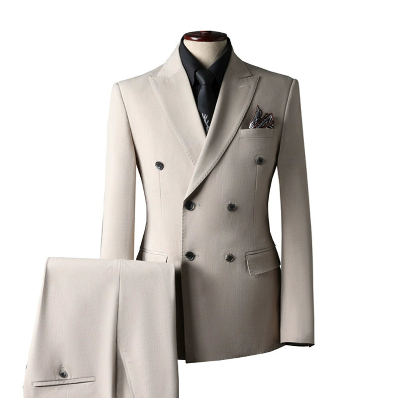 Men's English Style 3-Piece Suit Set