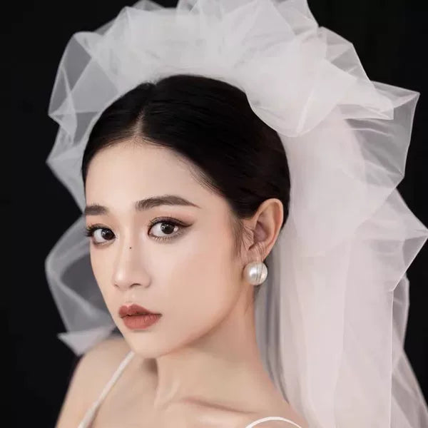 Retro Long Hair Accessory for Bride