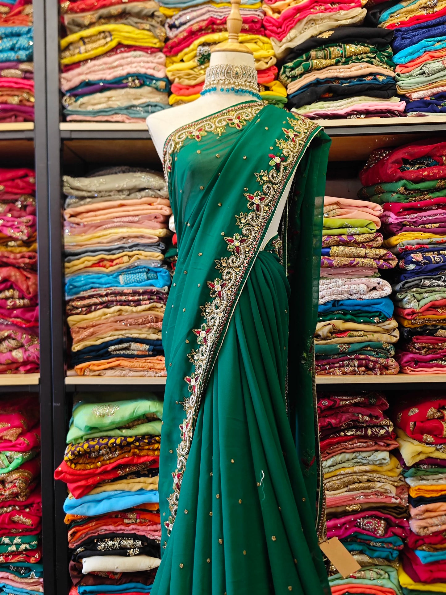 Handmade Beaded Sari