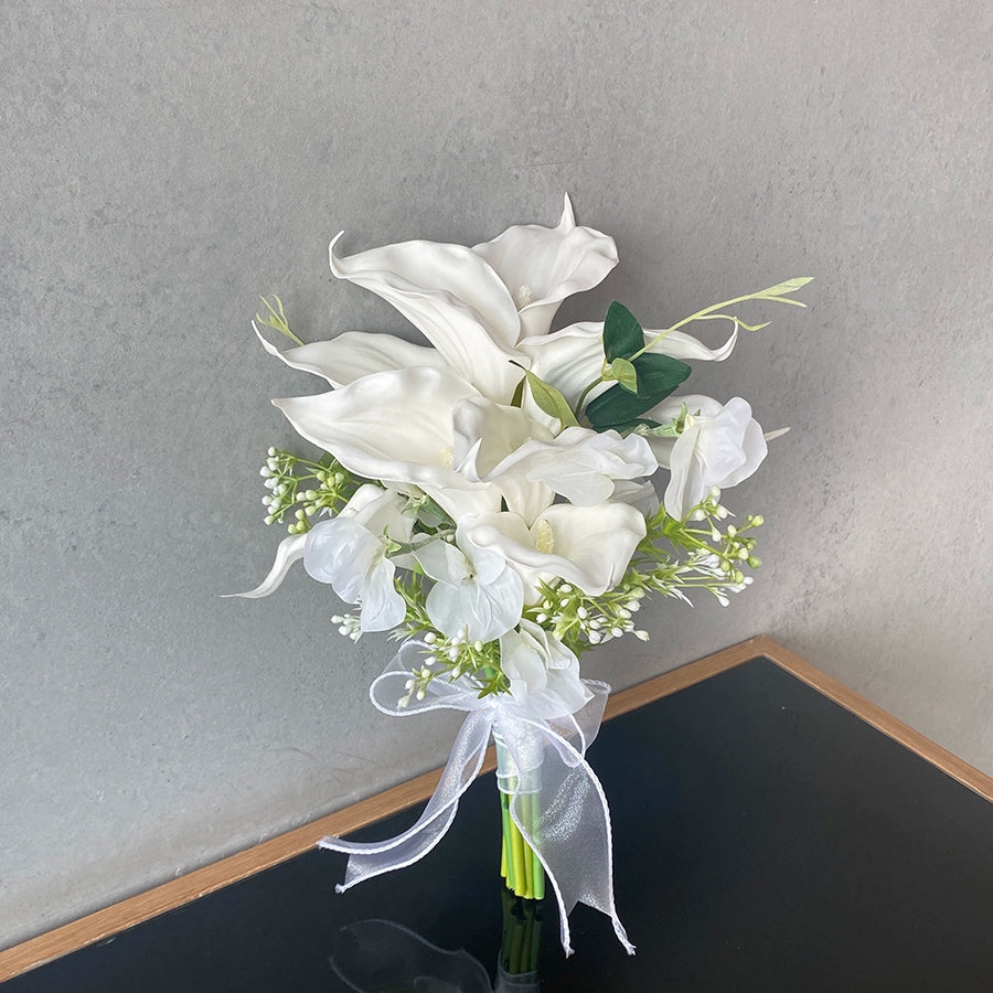 Butterfly Handheld Artificial Flower Prop for Weddings & Home Décor