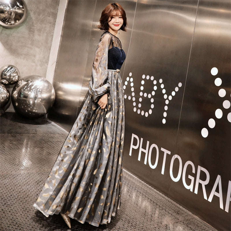 Elegant French Style Evening Dress