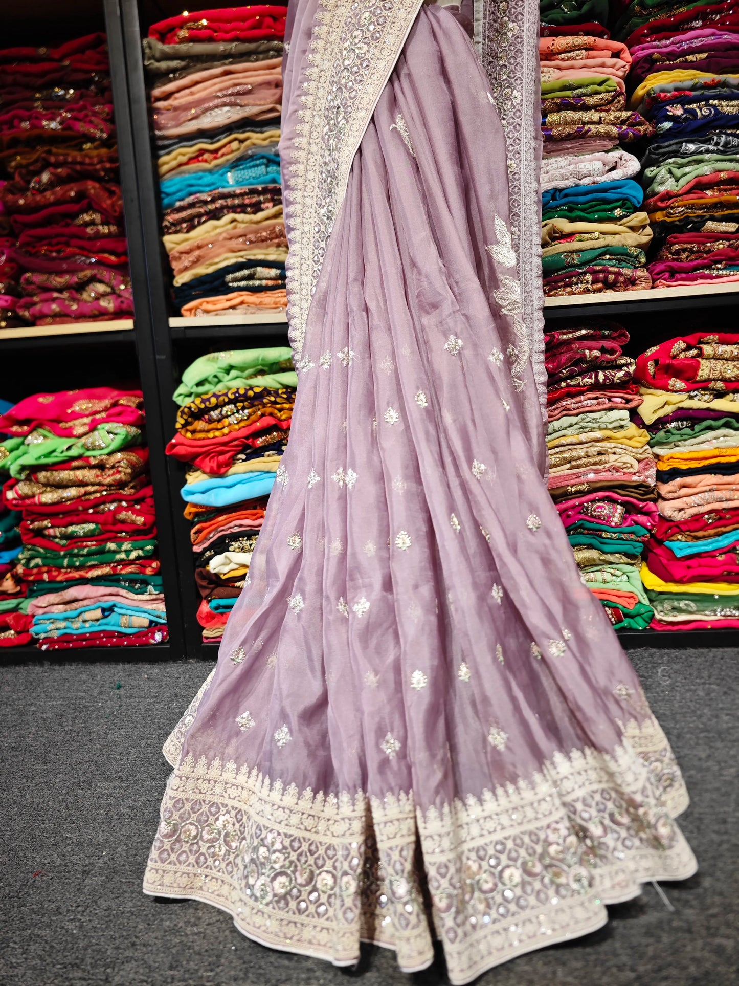 Purple Polarized Sari
