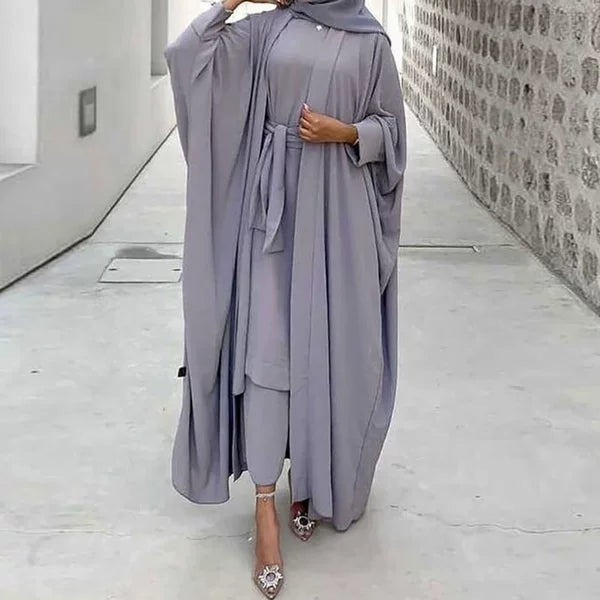 Elegant Ethnic Arabic Set with Long Skirt and Jacket