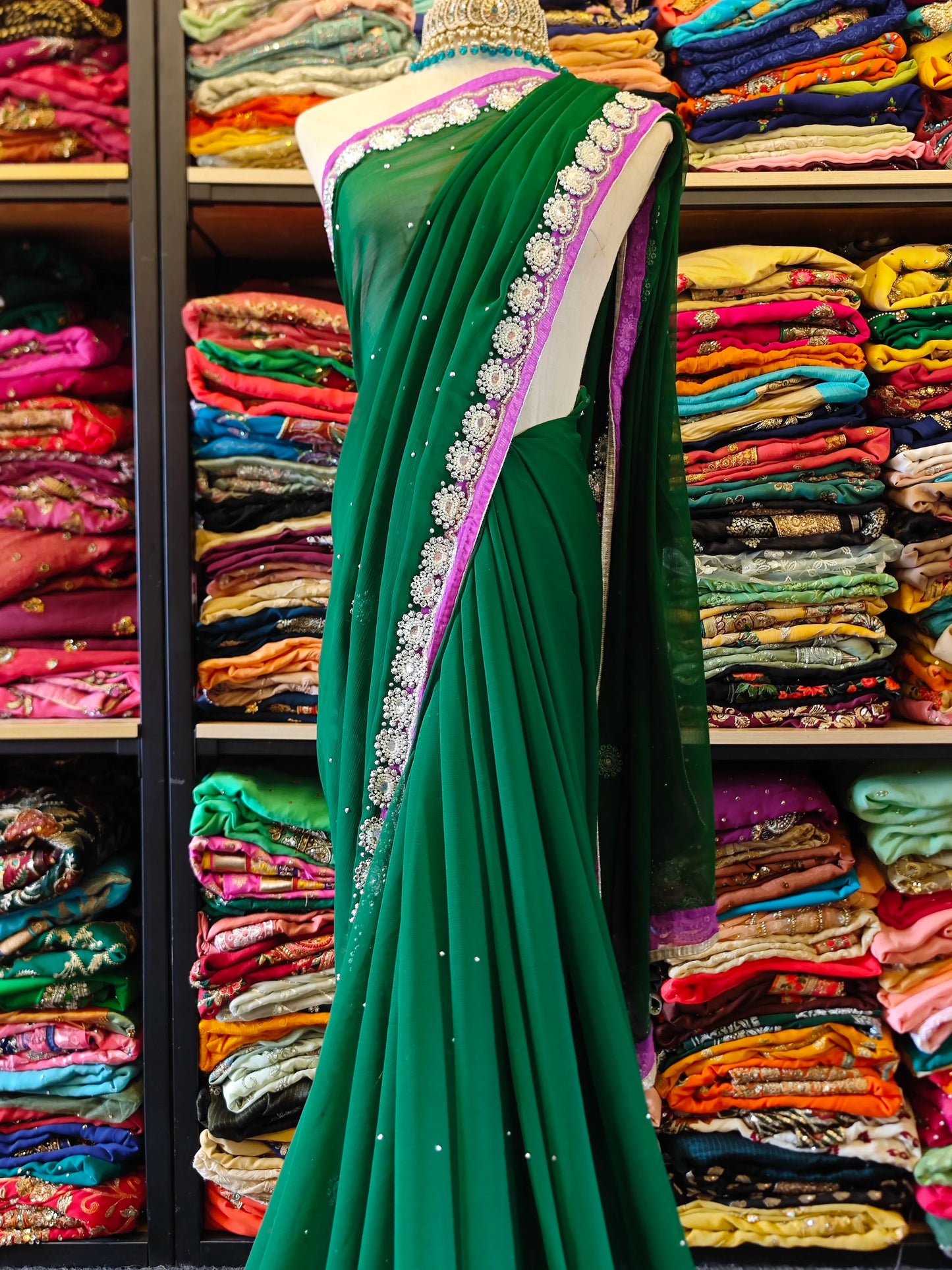Indian Embroidered Sari