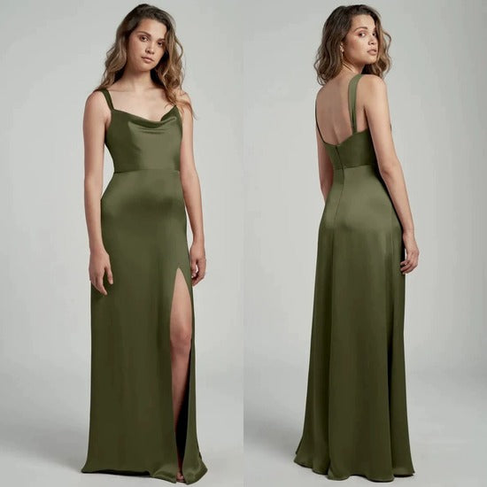 High End Satin Silk Bridesmaid Dress