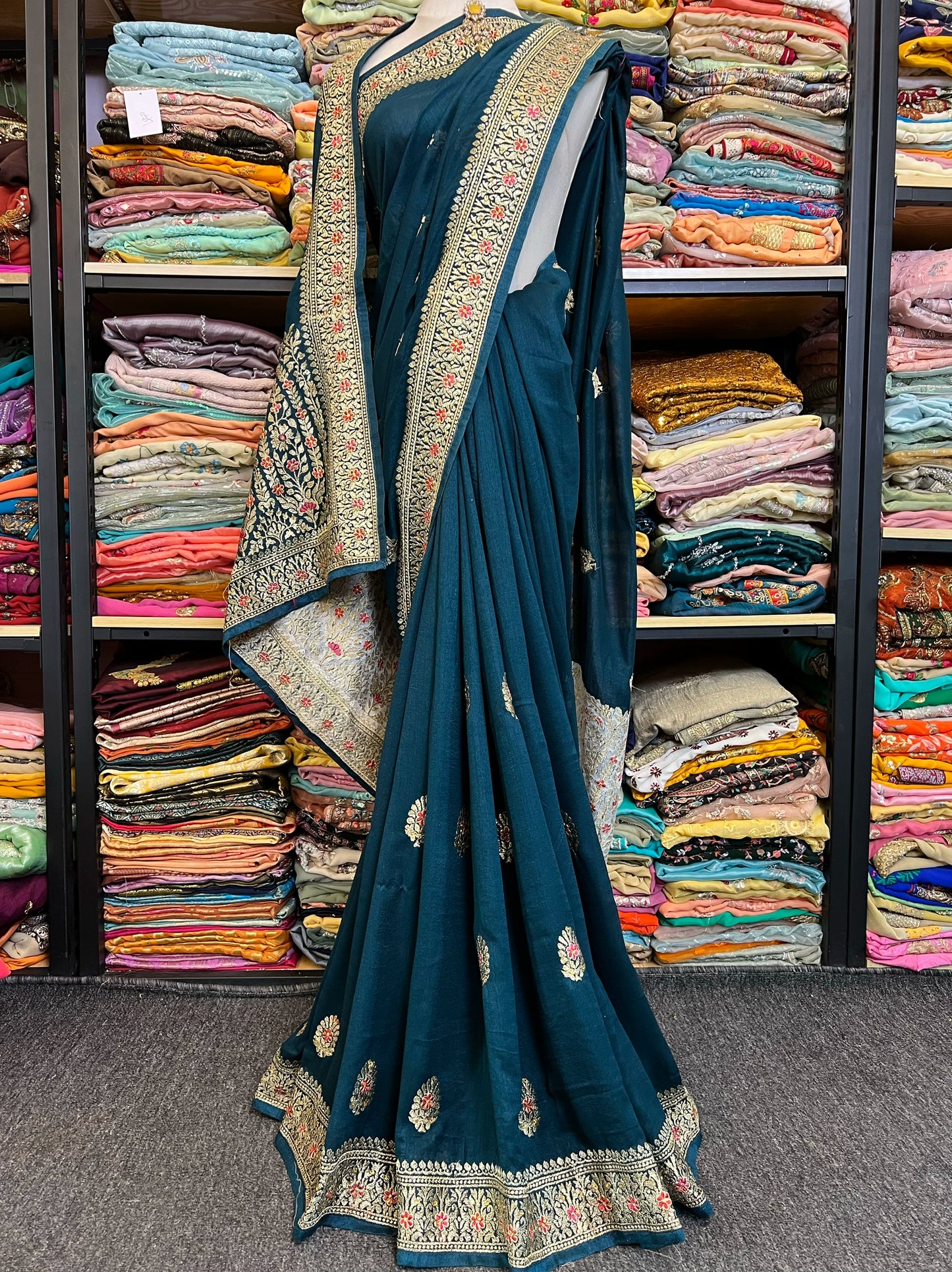Beaded Silk Sari