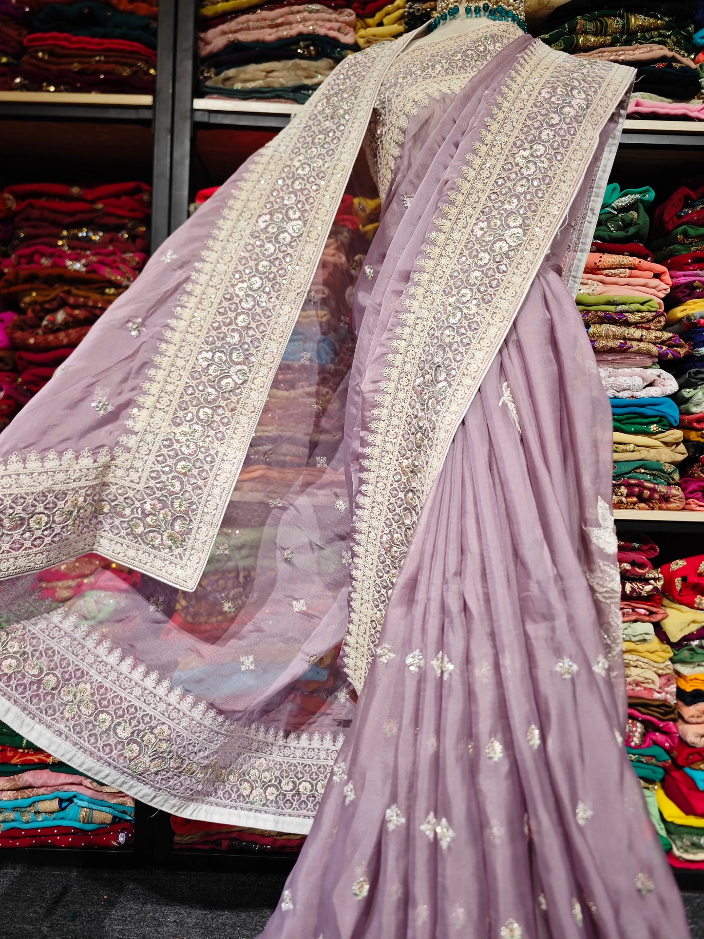 Purple Polarized Sari