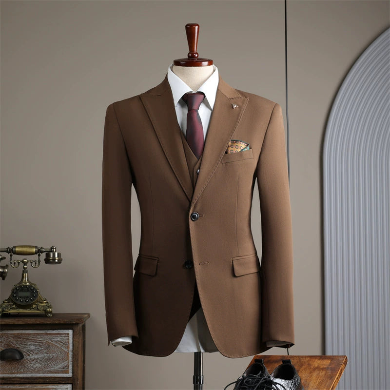 British Style 3 Piece Suit Set