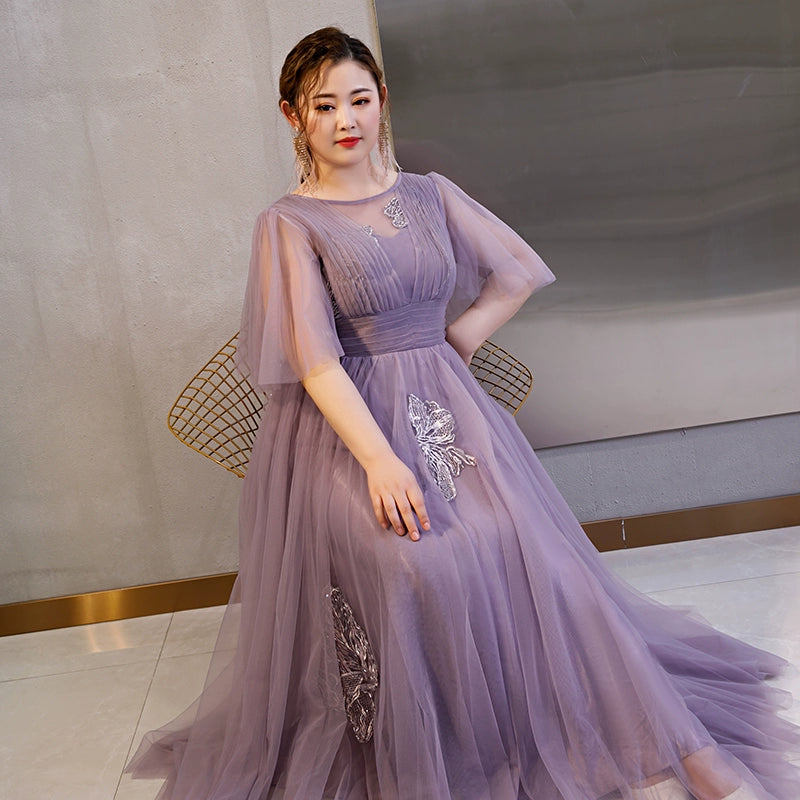 Purple Summer Evening Dress