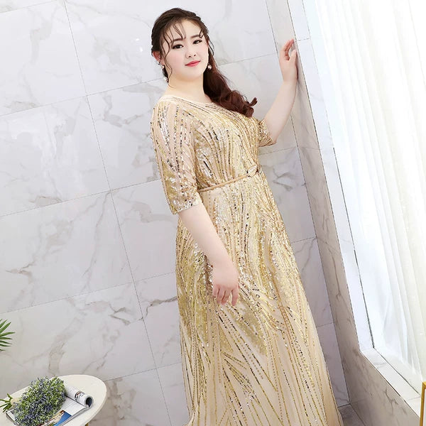 Golden Evening Dress