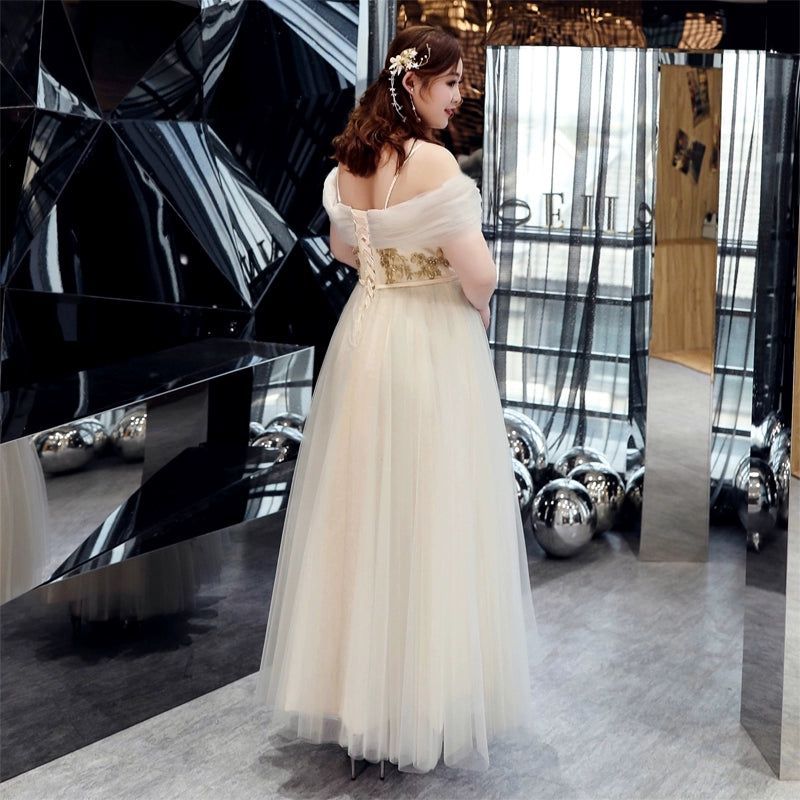 Elegant Champagne Bridesmaid Dress