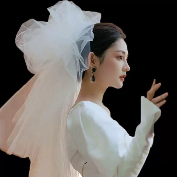 Retro Long Hair Accessory for Bride