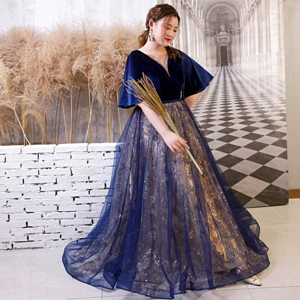Elegant Velvet Evening Dress