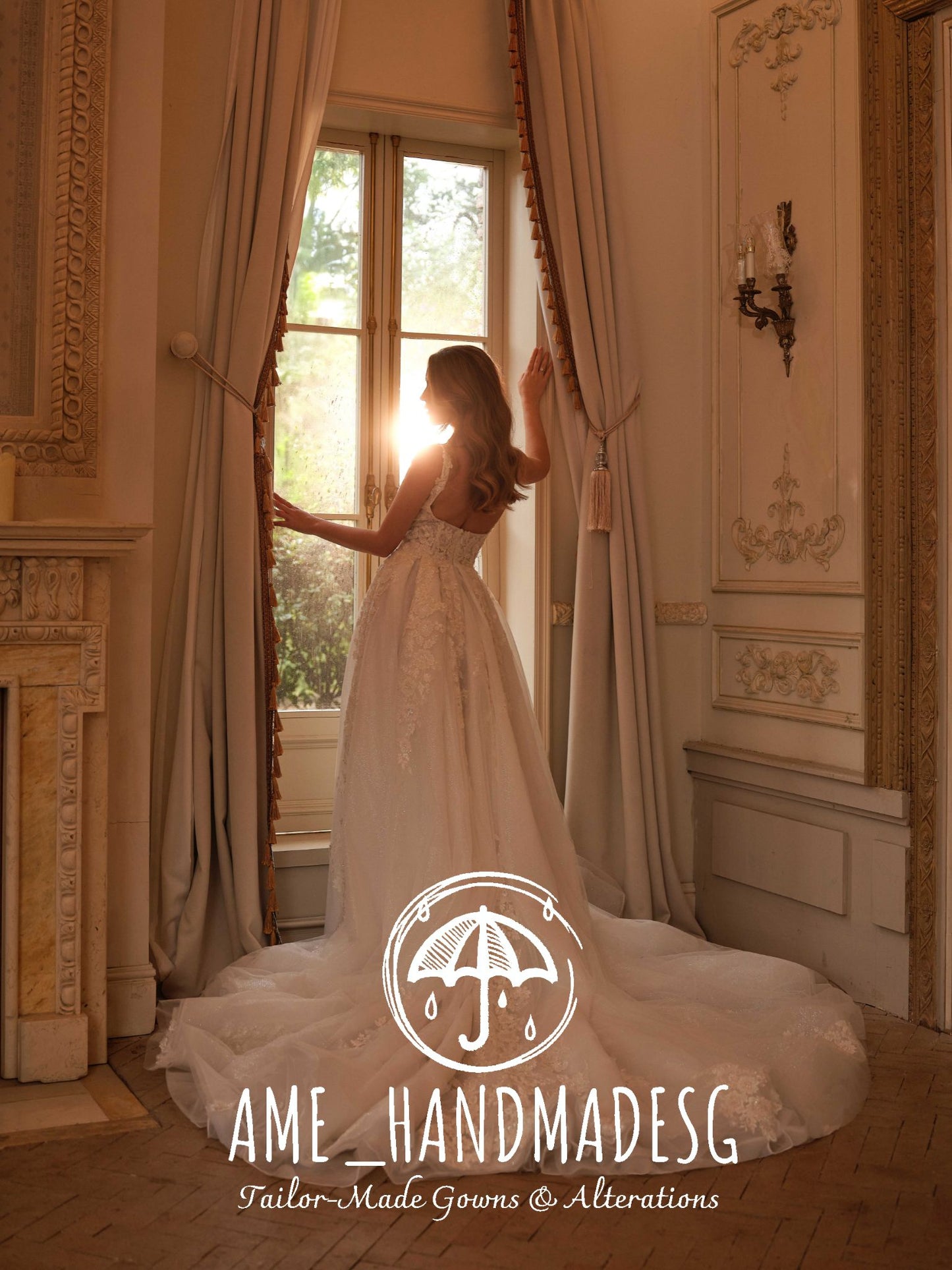 Bold Romance: A Contemporary Lace Bridal Gown with Slitv