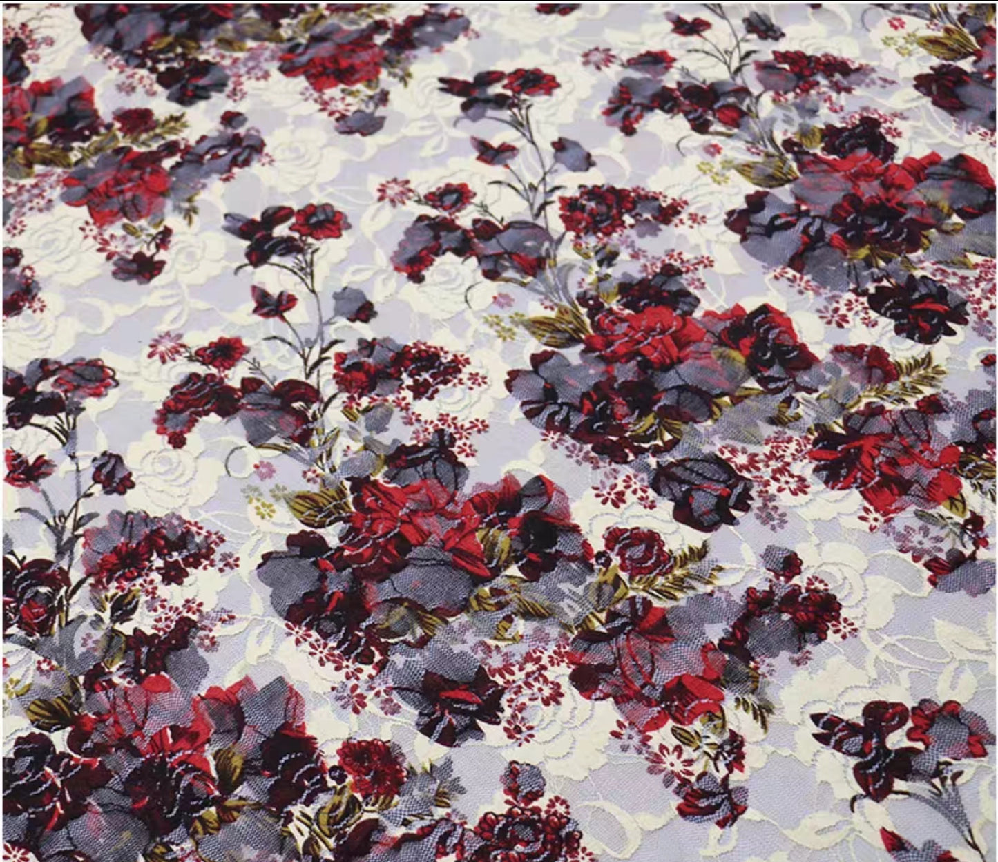 Lace fabric printing 3002-003 | Amehandmadesg
