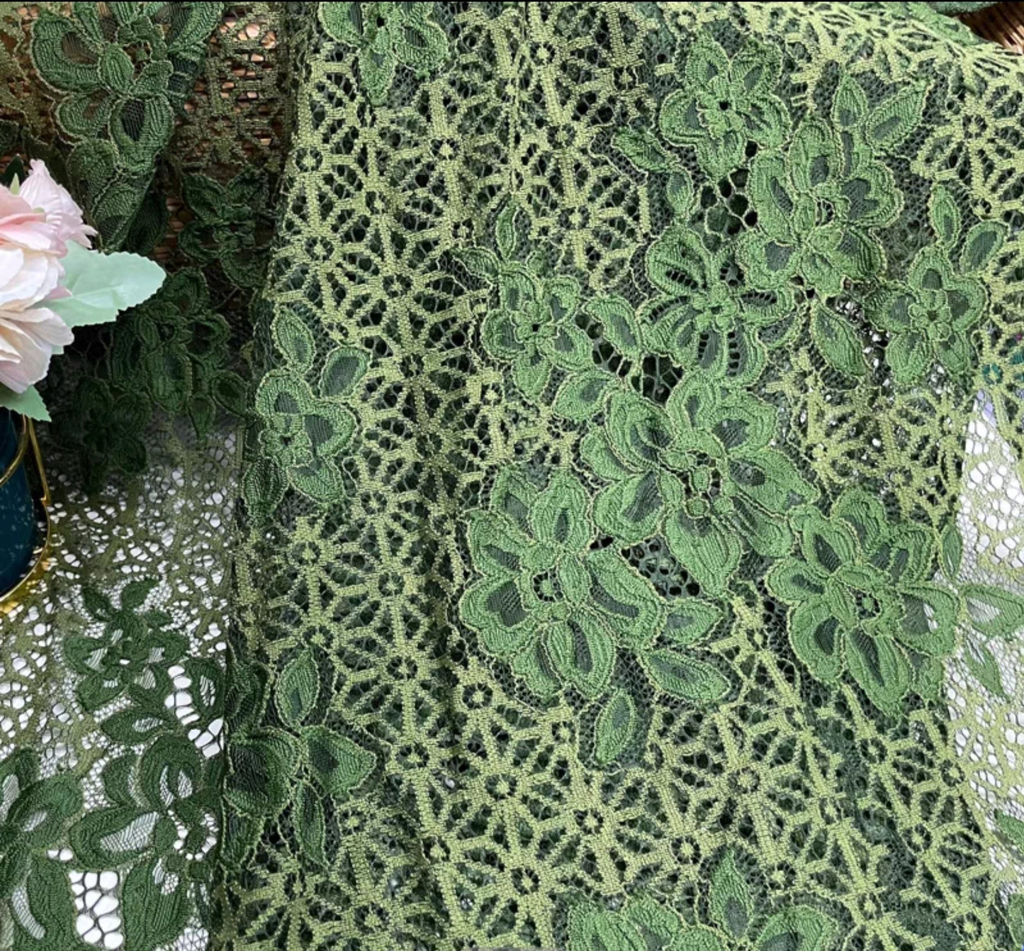 Lace fabric printing 3001-001 | Amehandmadesg