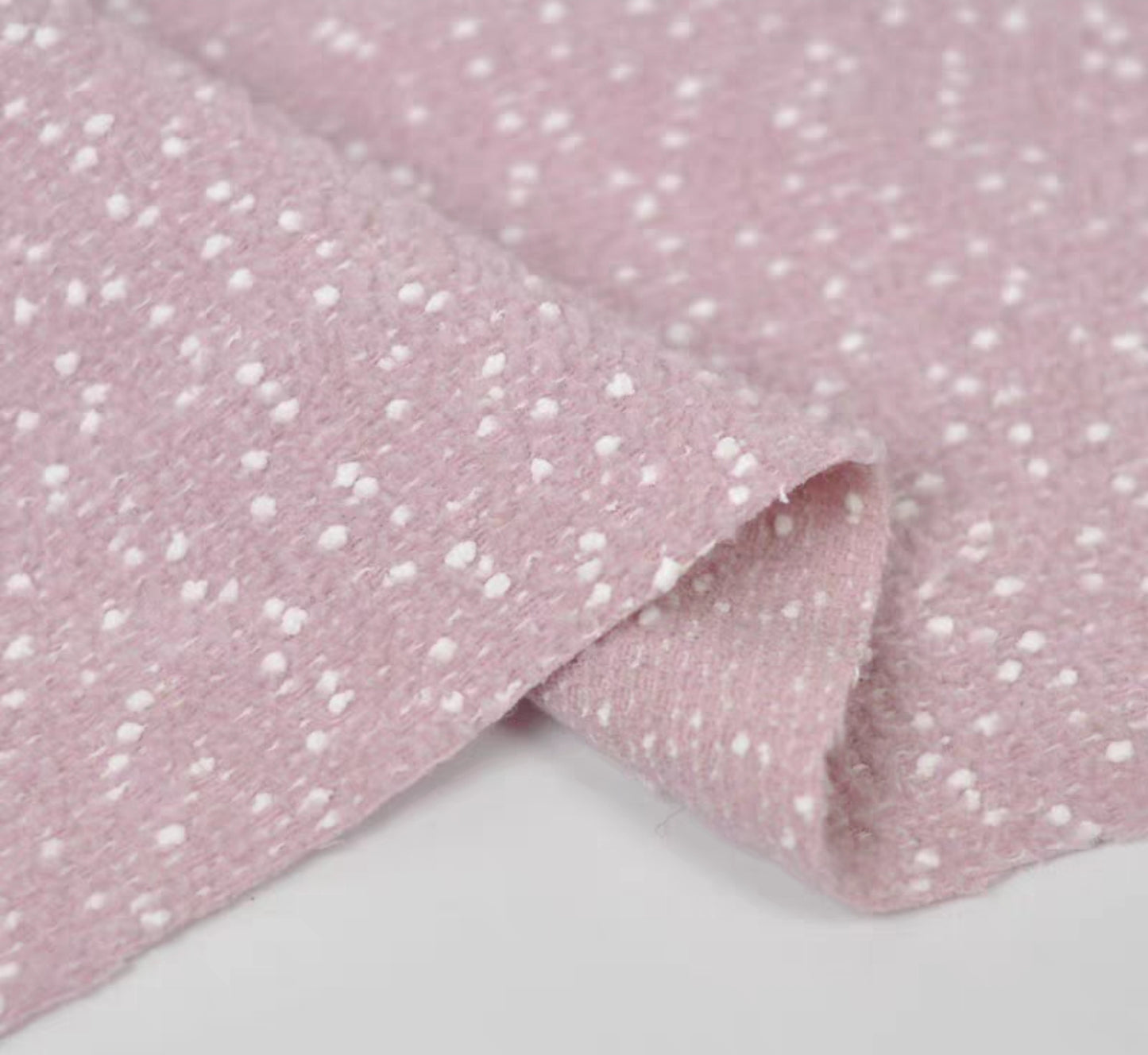 High-end woolen small fragrant woven wool coat fabric Gold silk Icelandic tweed suit clothing fabric