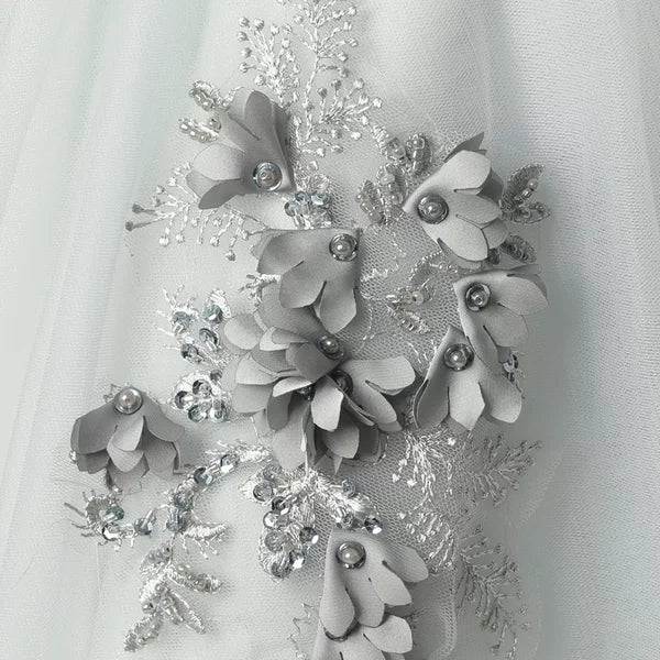 Elegant Teen Girls' Wedding Dress: Long Skirt Princess Costume
