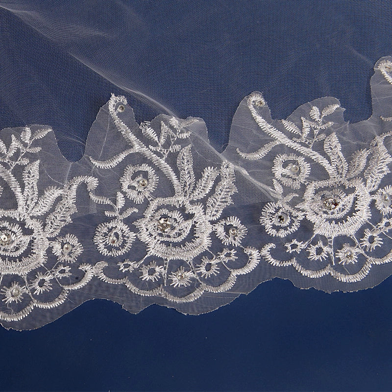 Korean Extra-Long Lace Wedding Veil