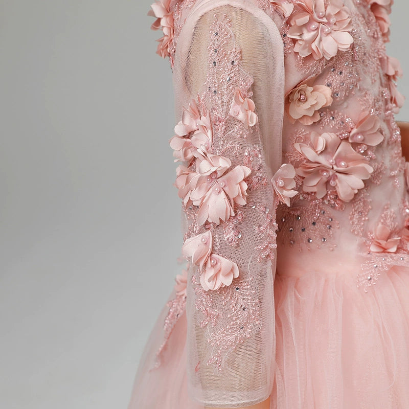 Elegant Girl's Evening Dress Princess Skirt Catwalk Piano Costume