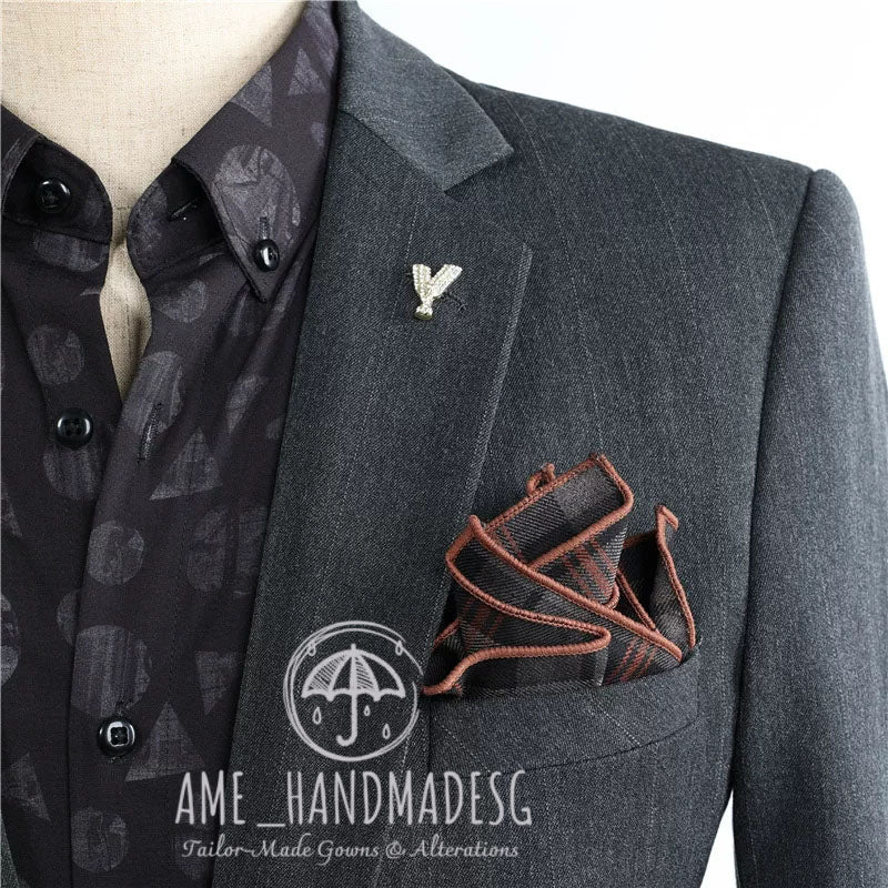 suits for men, British style, handsome business casual suits, three-piece suits, groom wedding dresses