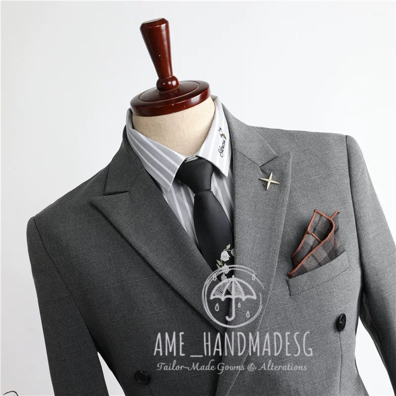 Suits for men British style handsome business suits three-piece suits groom wedding dress