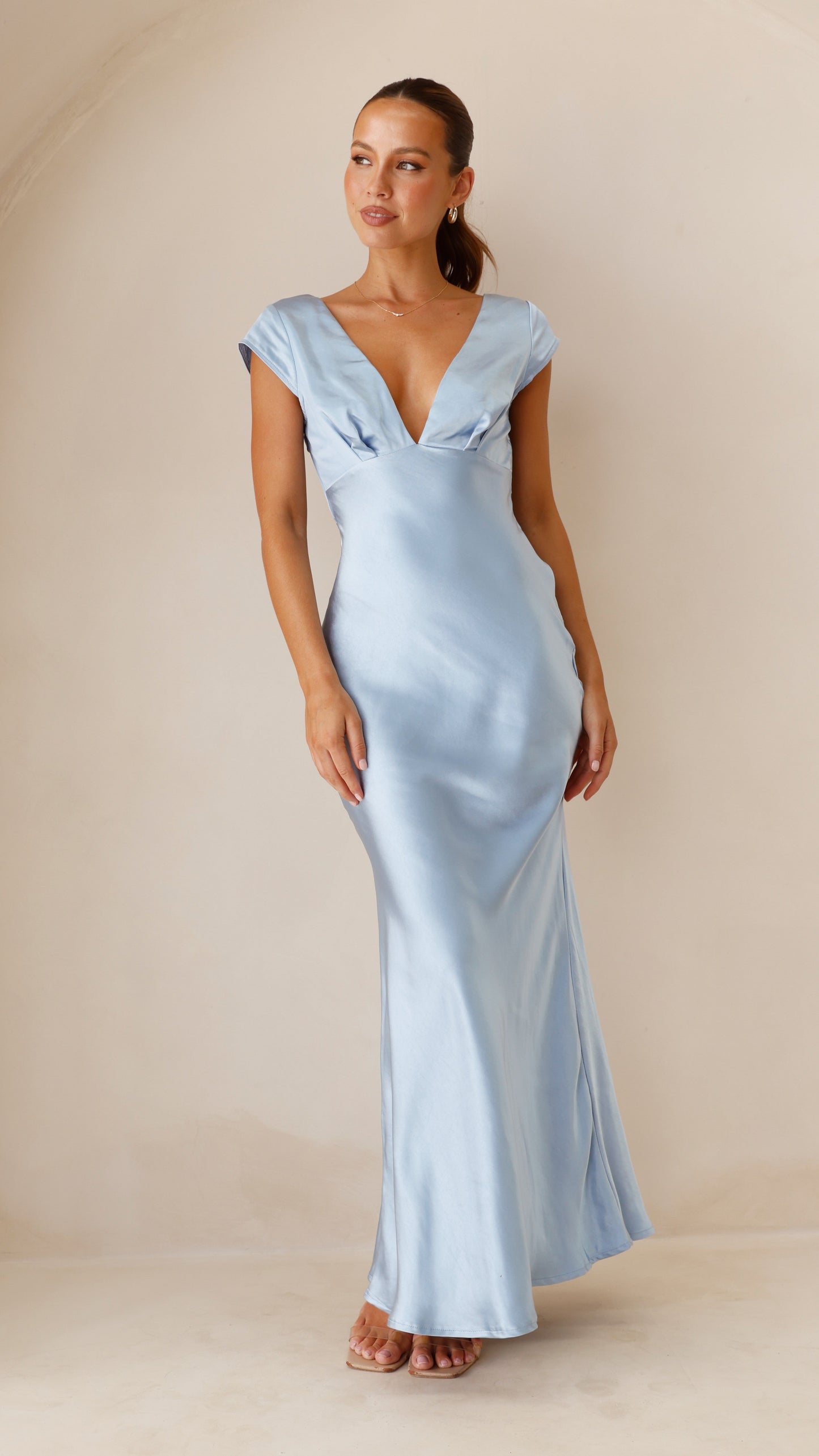 Elegant Blue Maxi Dress