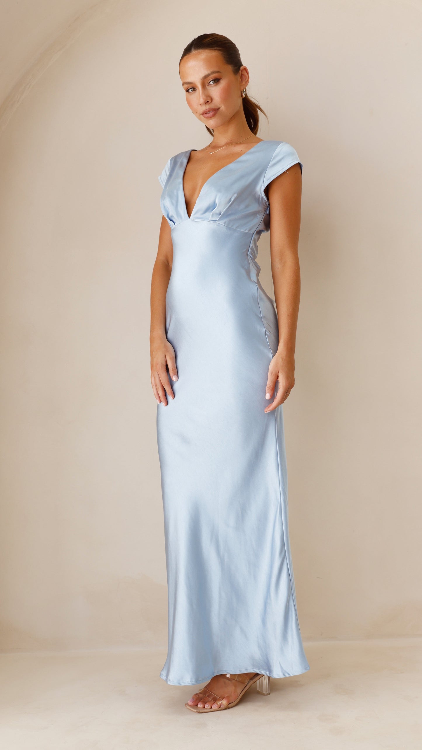 Elegant Blue Maxi Dress