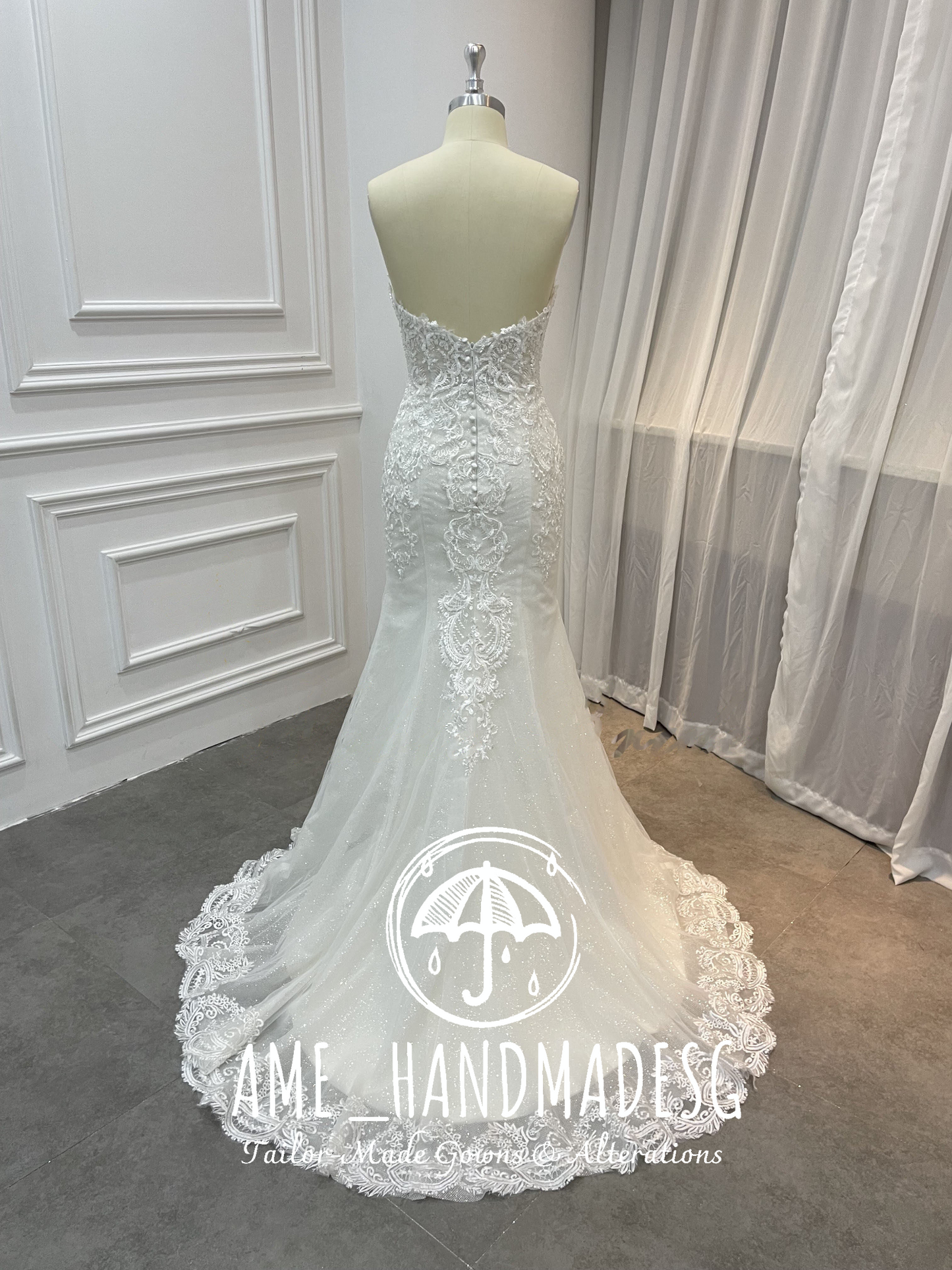 Romantic Lace Sweetheart Mermaid Gown