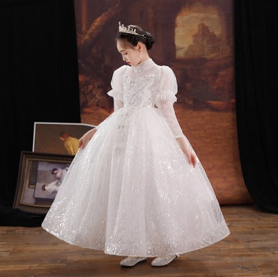 Elegant Princess Dress: Kids Wedding, Piano, Birthday Party Costume