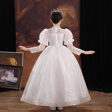 Elegant Princess Dress: Kids Wedding, Piano, Birthday Party Costume