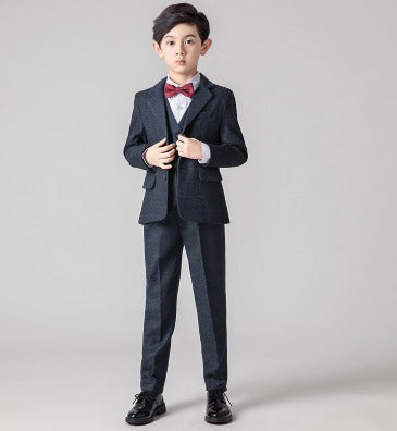 Elegant Boys' Performance Suit: Noble Cut, Flower Boy Costume Set