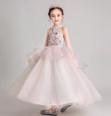 Elegant Princess Dress Costume for Girls, Perfect for Evening Parties and Events