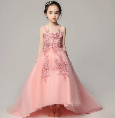 Exquisite Princess Wedding Dress: Noble Tulle Gown for Piano Performances