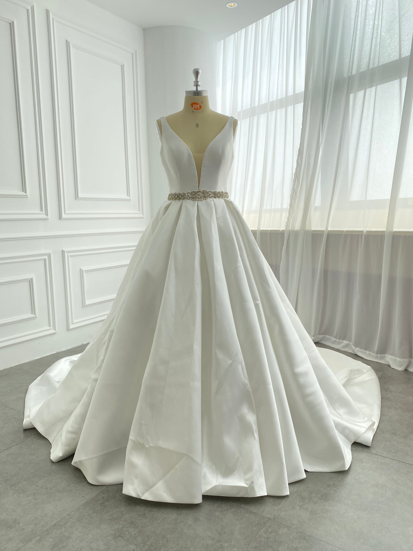 Mikado satin fabric