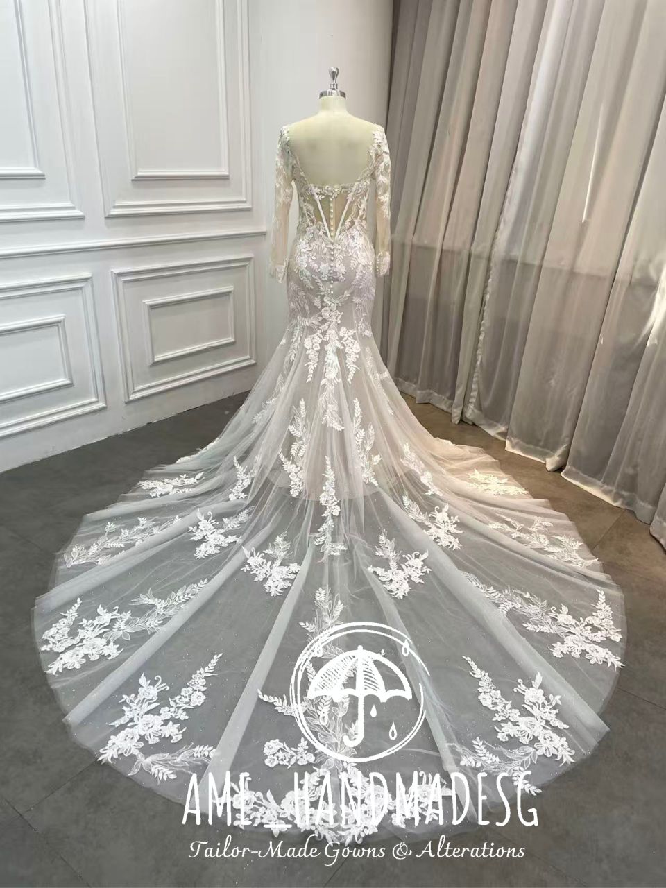 Enchanted Elegance Lace Mermaid Gown