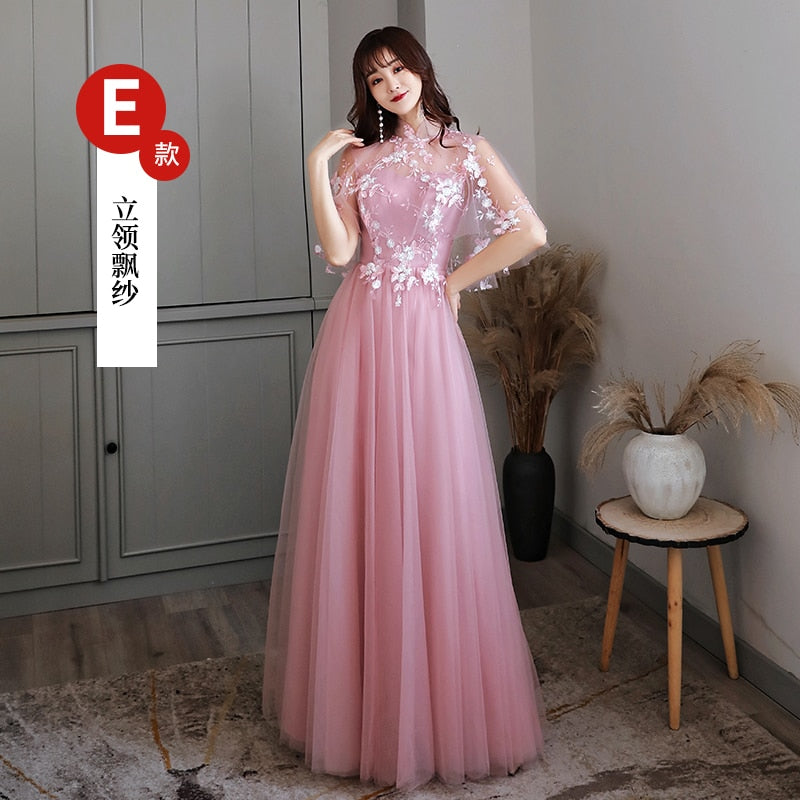 A line Lace Dark Pink Bridesmaid Dresses Short for Women Plus Size Wedding Party Prom Girl Guest Dresses