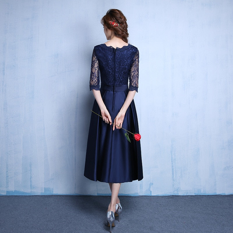 New Dress Cocktail Elegant Evening Dress Toast Clothing Female Casual Dames Jurken Temperament Spring Sommerkleid Annual Party A046