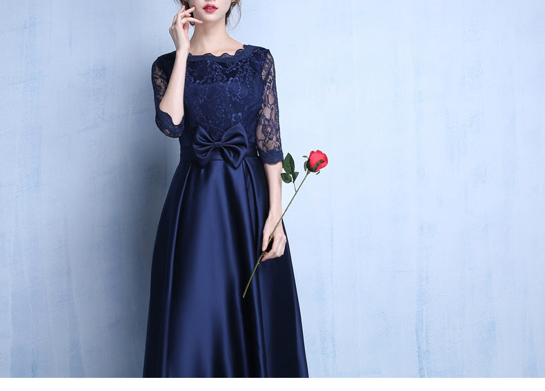 New Dress Cocktail Elegant Evening Dress Toast Clothing Female Casual Dames Jurken Temperament Spring Sommerkleid Annual Party A046