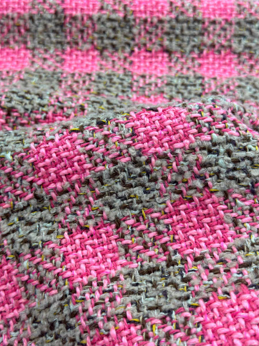 Autumn and winter new high-end customized niche small fragrance fabric age-reducing tweed heavy industry coat dress vest bag | Amehandmadesg