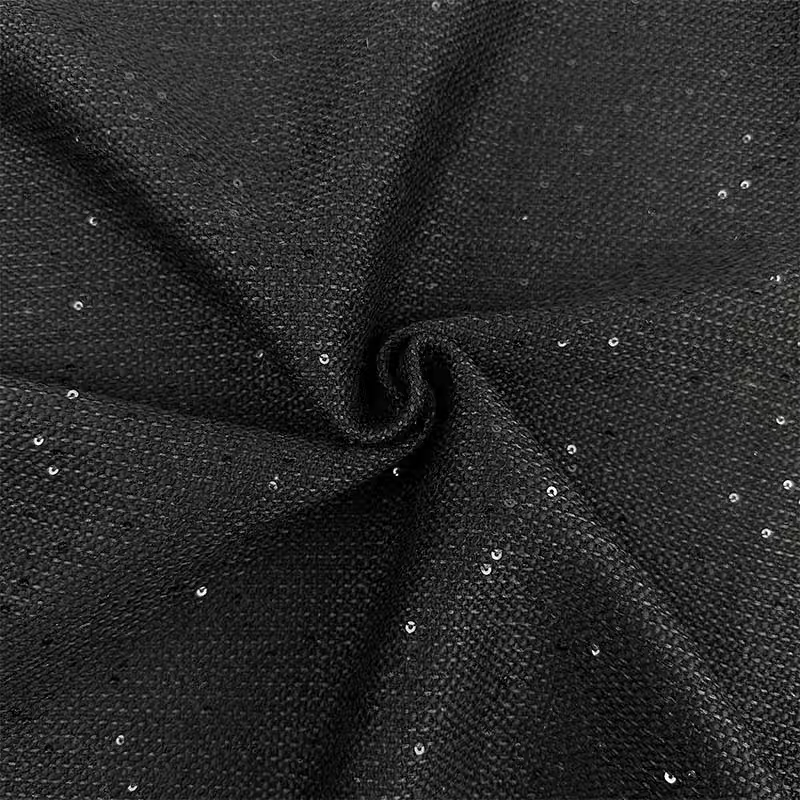 Sequined high-end customized small fragrant tweed fabric, bouquet handmade DIY designer clothing jacket fabric