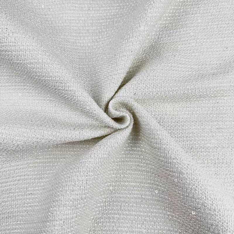 Sequined high-end customized small fragrant tweed fabric, bouquet handmade DIY designer clothing jacket fabric