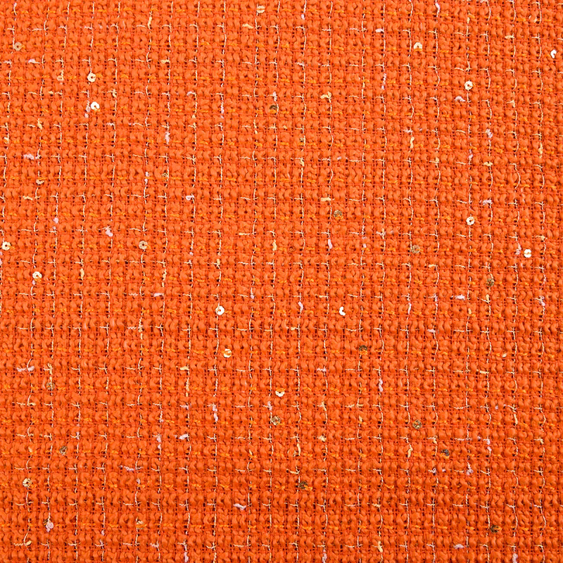 Blue sequin woven small fragrant tweed fabric thickened autumn and winter clothing fabric diy handmade high-definition jacket