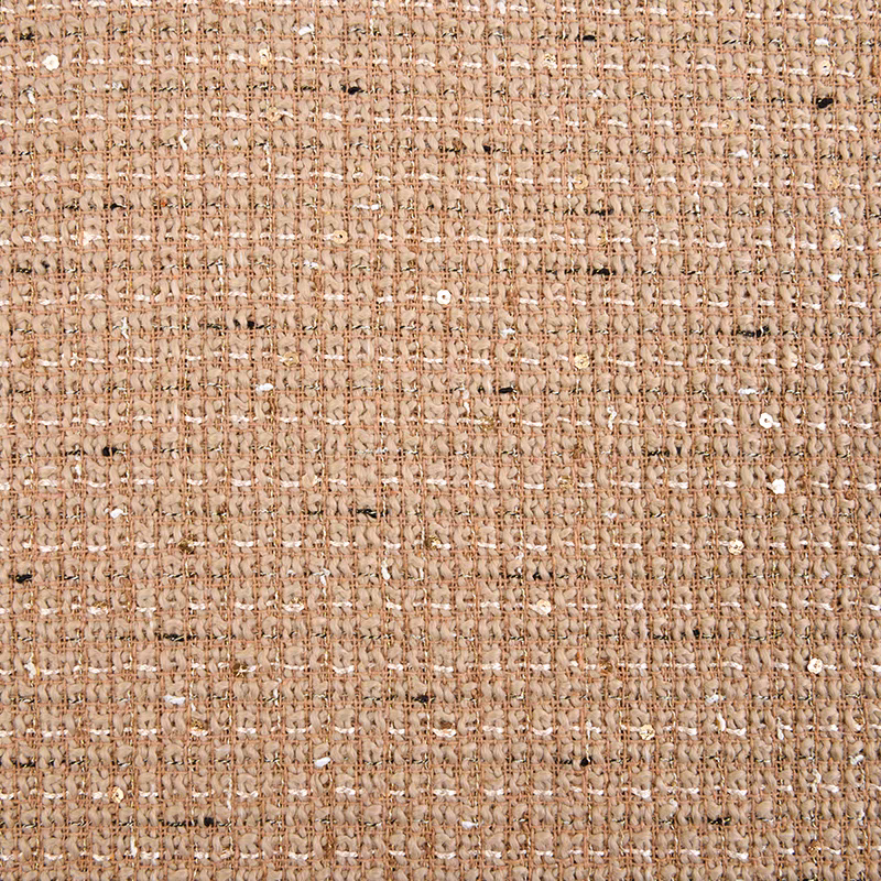 Blue sequin woven small fragrant tweed fabric thickened autumn and winter clothing fabric diy handmade high-definition jacket